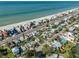 A beautiful view of waterfront neighborhood and beach with the ocean in the background at 15548 1St E St, Redington Beach, FL 33708