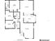 Detailed floor plan showcasing layout with dimensions for bedrooms, living spaces, and kitchen area at 1609 Shady Oaks Dr, Oldsmar, FL 34677