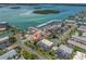 Aerial view of a coastal community offering easy access to beaches, waterways, and boating at 219 126Th Ave, Treasure Island, FL 33706