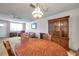 Dining room with hardwood table and cabinet, ideal for Gathering gatherings at 5925 Shore S Blvd # 406, Gulfport, FL 33707