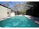 Sparkling pool in a screened enclosure, perfect for year-round enjoyment at 6222 Kingbird Manor Dr, Lithia, FL 33547