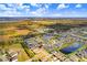 Picturesque aerial shot of a planned community highlighting the well-manicured lawns, serene ponds and modern homes at 6307 113Th E Ter, Parrish, FL 34219