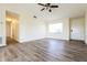 Inviting living room with stylish floors, ample natural light, and modern finishes at 28 Caddy Rd, Rotonda West, FL 33947