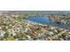 Aerial view showcases property near waterfront with easy access to the river and bay at 114 27Th N Ave, St Petersburg, FL 33704