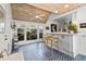 Bright kitchen bar area featuring unique tile floors and a stylish wood ceiling at 114 27Th N Ave, St Petersburg, FL 33704