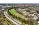 An aerial view of this home's location, which sits adjacent to a beautiful local golf course at 129 W Cypress Ct, Oldsmar, FL 34677