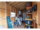 Interior view of the shed, showcasing ample storage space and a window for natural light at 13508 Greenleaf Dr, Tampa, FL 33613