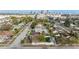 A lovely neighborhood streetscape with city skyline in the distance at 1924 W Carmen St, Tampa, FL 33606