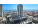 Beautiful high-rise condo view overlooking the bay, a marina, and the city skyline on a clear day at 301 1St S St # 2104, St Petersburg, FL 33701