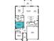 Here is the floorplan of the house with labeled areas, dimensions and layout at 5021 124Th E Ave, Parrish, FL 34219