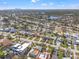 Aerial shot of neighborhood with view of surrounding area at 5926 Bayou Grande Ne Blvd, St Petersburg, FL 33703