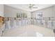 Bedroom featuring block walls and tile floor, undergoing renovation at 5926 Bayou Grande Ne Blvd, St Petersburg, FL 33703