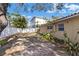 Spacious backyard featuring a brick-paved patio area perfect for entertaining at 601 Cordova Ne Blvd, St Petersburg, FL 33704