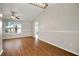 Large living room featuring vaulted ceiling, picture window and neutral color palette at 11248 Andy Dr, Riverview, FL 33569