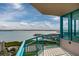 Spacious balcony offering beautiful panoramic views of the bay and nearby tennis courts at 1540 Gulf Blvd # Ph7, Clearwater Beach, FL 33767