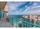 Balcony view overlooking beautiful turquoise waters and beach condos at 1540 Gulf Blvd # Ph7, Clearwater Beach, FL 33767