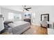 Bright bedroom featuring a ceiling fan, and TV at 1489 77Th N Ave, St Petersburg, FL 33702