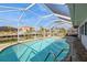 Inviting screened-in pool area with views of the canal, perfect for outdoor relaxation and entertaining at 2821 Coral Way, Punta Gorda, FL 33950