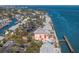 Aerial view of a waterfront community with beautiful landscaping and canal access at 5092 Beach Se Dr # D, St Petersburg, FL 33705