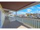 The spacious balcony overlooks the water and is great for enjoying the outdoors at 5092 Beach Se Dr # D, St Petersburg, FL 33705