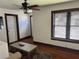 Living room featuring hardwood floors and a ceiling fan at 2734 53Rd N Ave, St Petersburg, FL 33714