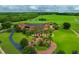 Aerial view of luxurious estate on sprawling grounds at 33642 Blanton Rd, Dade City, FL 33523