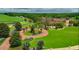 Aerial view showing large estate and manicured grounds at 33642 Blanton Rd, Dade City, FL 33523