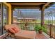 Private balcony with a chaise lounge and tranquil views at 33642 Blanton Rd, Dade City, FL 33523