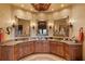 Bathroom with double sinks and a walk in shower at 33642 Blanton Rd, Dade City, FL 33523