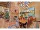 Dining room with large table and chairs, adjacent to living room at 33642 Blanton Rd, Dade City, FL 33523