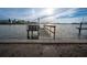 Private wooden dock extending over calm water, offering waterfront access at 1425 Corey S Way, South Pasadena, FL 33707