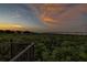 Sunset view overlooking water and lush landscape at 109 Wateredge Ct, Safety Harbor, FL 34695