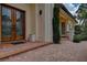 Elegant double front doors with etched glass and brick pavers at 109 Wateredge Ct, Safety Harbor, FL 34695