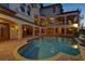 Luxury pool and spa with a large patio at 109 Wateredge Ct, Safety Harbor, FL 34695