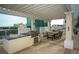 Outdoor kitchen and dining area with city views at 628 Cleveland St # 911, Clearwater, FL 33755