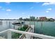 Private boat dock with lift, perfect for water access at 42 Midway Is, Clearwater, FL 33767