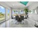 Bright dining room with large windows and water views at 42 Midway Is, Clearwater, FL 33767