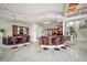 Modern kitchen with a large island and breakfast bar at 42 Midway Is, Clearwater, FL 33767