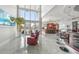 Spacious living area with high ceilings,water views, and a wet bar at 42 Midway Is, Clearwater, FL 33767