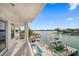 Stunning waterfront patio with private pool and spa at 42 Midway Is, Clearwater, FL 33767