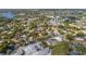 Aerial view showing the house's location within the neighborhood at 553 Division St, Tarpon Springs, FL 34689