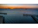 Gorgeous sunset view over the tranquil waters and piers at 634 Edgewater Dr # 644, Dunedin, FL 34698