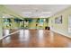 Exercise room with floor-to-ceiling mirrors and exercise balls at 4900 Brittany S Dr # 1303, St Petersburg, FL 33715