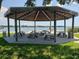 Relaxing waterfront pavilion with picnic tables at 4900 Brittany S Dr # 1303, St Petersburg, FL 33715
