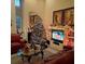 Living room with Christmas tree and decorated for the holidays at 240 Windward Psge # 504, Clearwater, FL 33767