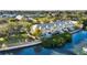 Aerial view of yellow buildings near the waterfront at 4740 Beach Se Dr # D, St Petersburg, FL 33705