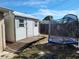 Backyard with shed and trampoline at 1153 Tamarac Dr, Holiday, FL 34690