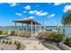 Well-maintained boat dock and pathway provide beautiful access to the water at 295 Bayside Dr, Clearwater Beach, FL 33767