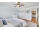 Relaxing bedroom with a comfortable bed and ample closet space at 2960 59Th S St # 310, Gulfport, FL 33707