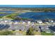Aerial view of houses near a lake at 12821 Bergstrom Bay Dr, Riverview, FL 33579